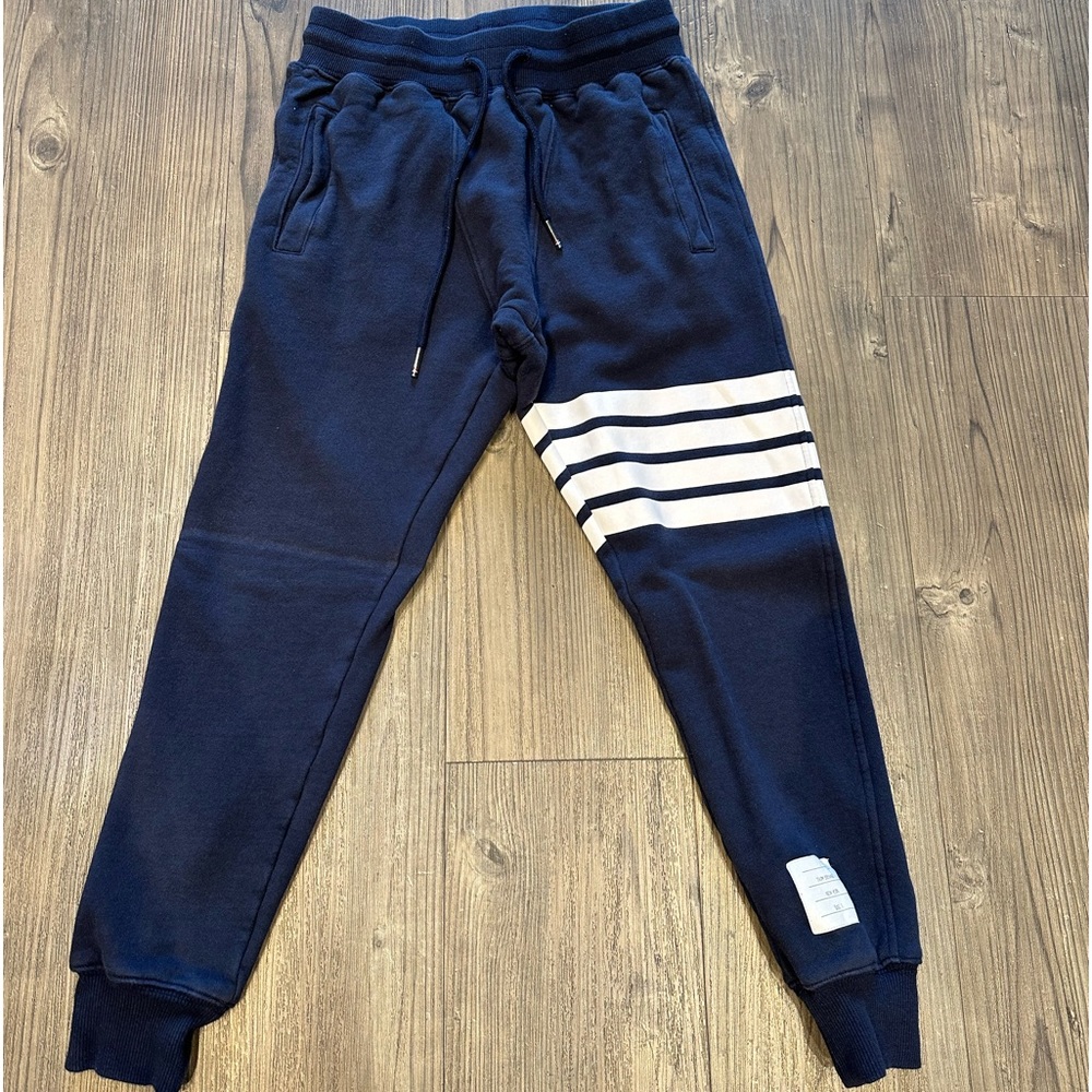 Thom Browne 4 Stripe Navy Pants